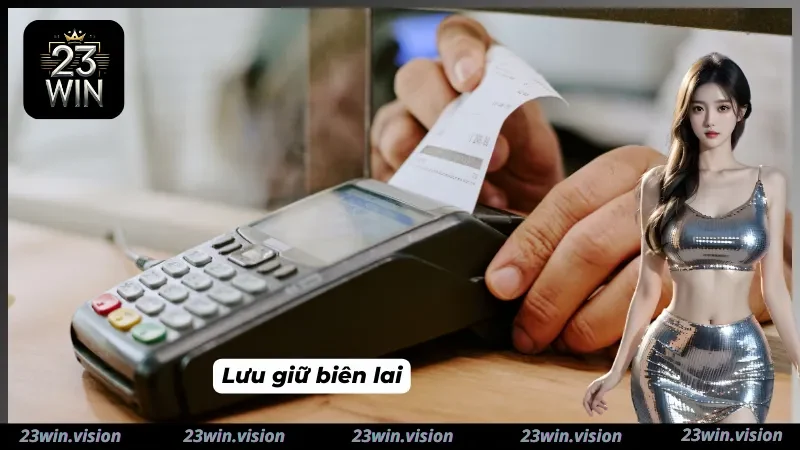 Hướng dẫn nạp tiền giữ biên lai