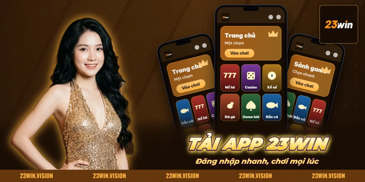 Giao diện ứng dụng 23WIN trên điện thoại