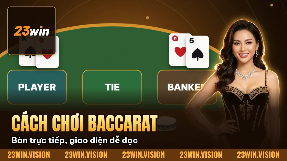 Hình minh họa bài viết: Cách Chơi Baccarat 23WIN Để Nâng Cao Tỷ Lệ Chiến Thắng